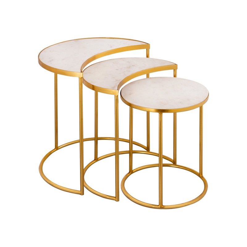 Crescent Nesting Tables By Inspire Me! Home Decor Model: TOV-OC18310
