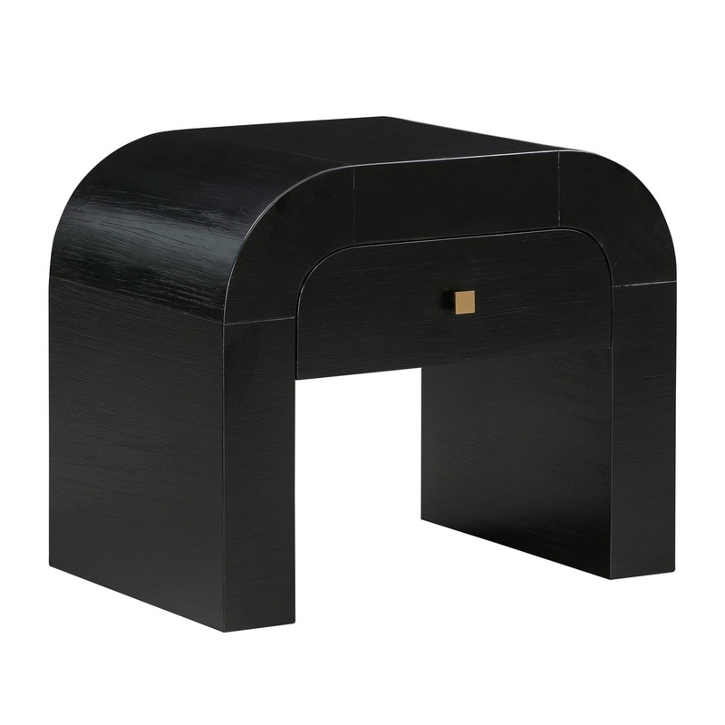 Hump Black Nightstand Model: TOV-B44100