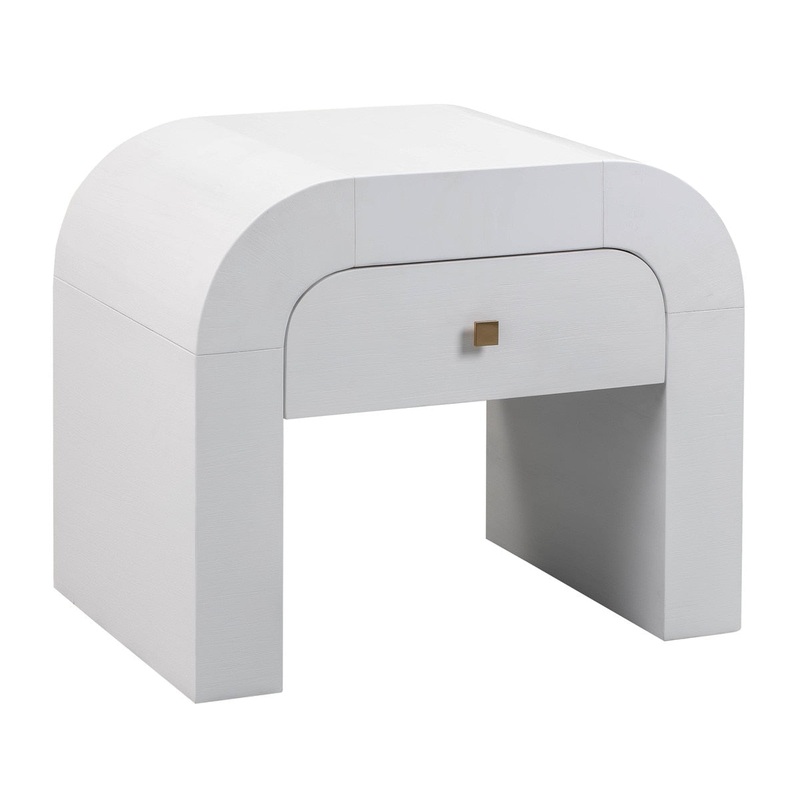 Hump White Nightstand Model: TOV-B44074