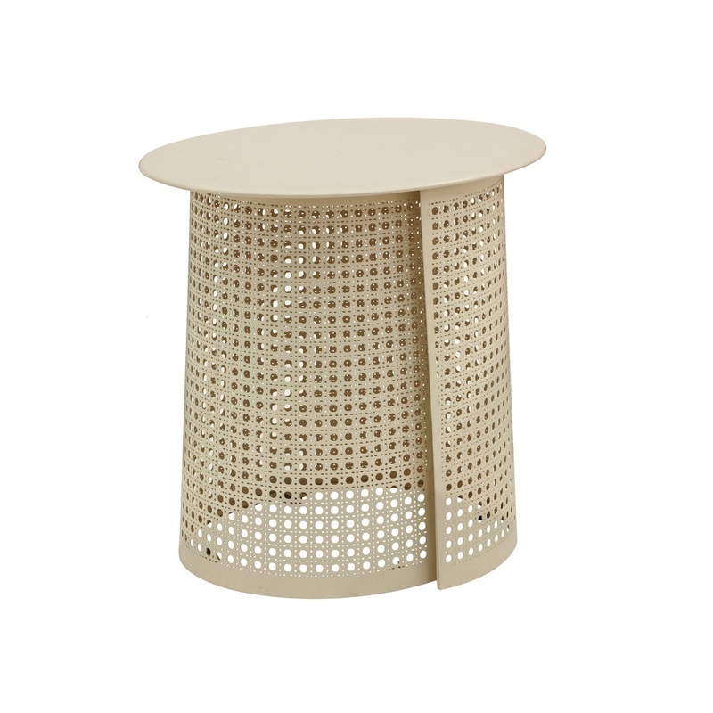 Pesky Eggnog Cream Side Table Model: TOV-OC18448