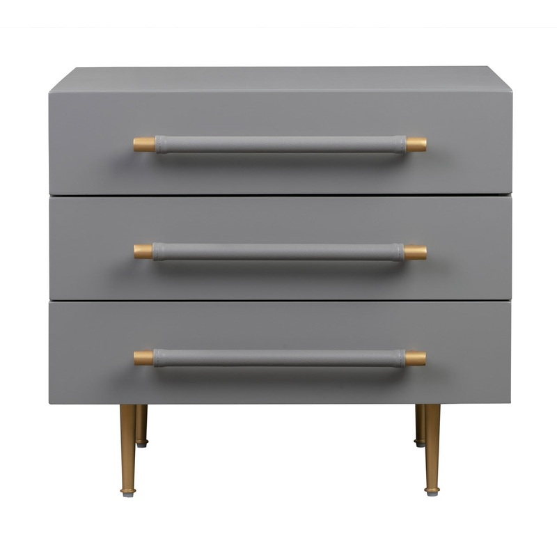Trident Grey Nightstand Model: TOV-B44061