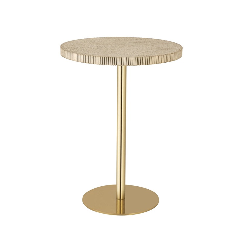 Fiona Gold Stone Side Table Model: TOV-OC18350