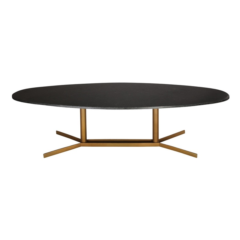 Gemma Black Marble Coffee Table Model: TOV-OC18162