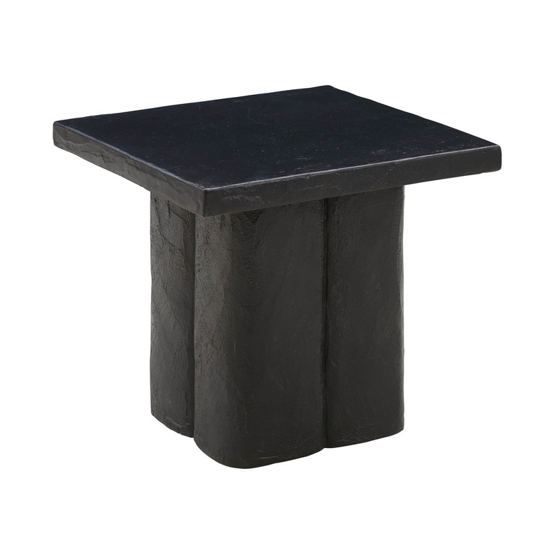 Kayla Black Concrete Side Table Model: TOV-OC44164