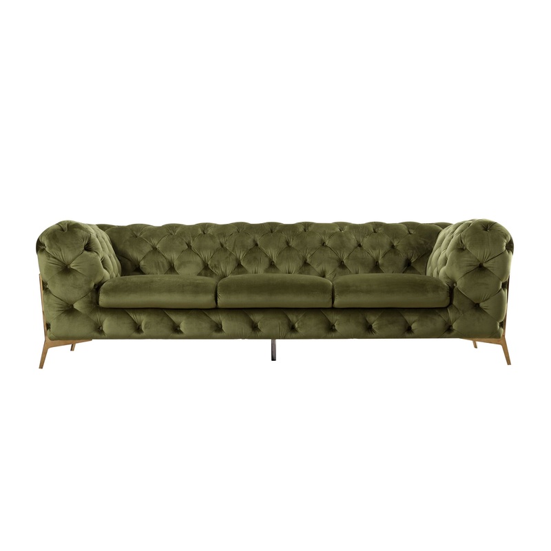 Divani Casa Sheila Transitional Green Fabric Sofa Model VGCA1346-GRN-S