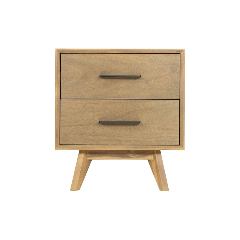 Modrest Claire Contemporary Walnut Nightstand Model VGWDWIN-NST02-NS