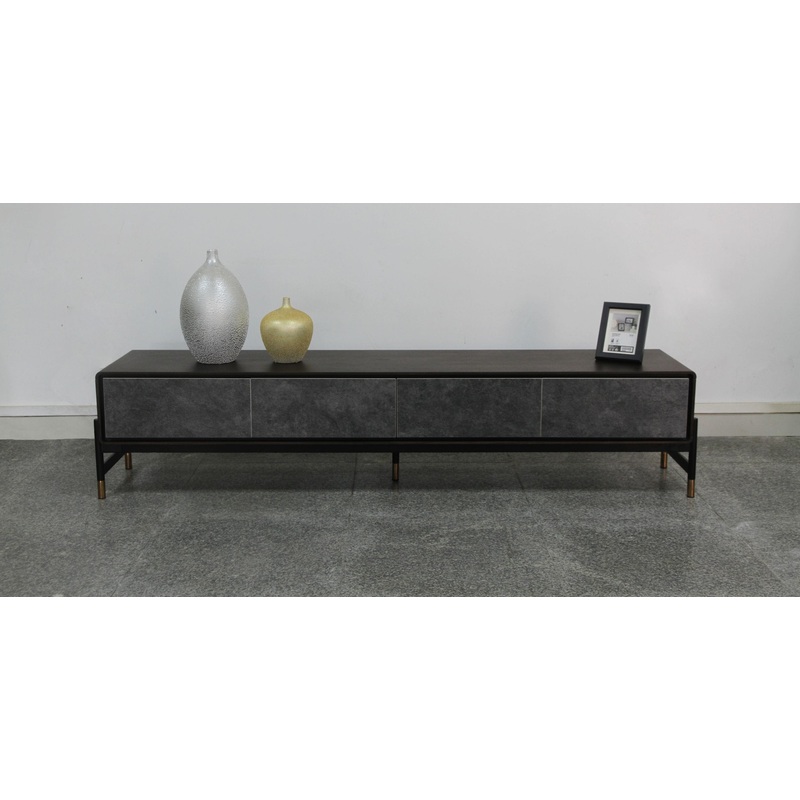 Modrest Gabrielle Contemporary Acacia & Gold Tv Stand Model VGGU5425TV-1-WAL-TV