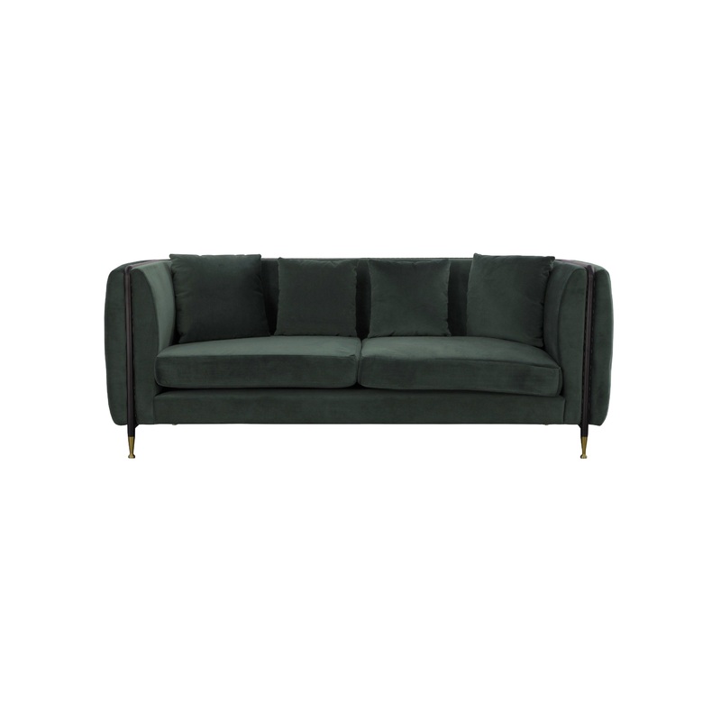 Divani Casa Oswego Modern Dark Green Jade Sofa Model VGEUMC-9712SF-2-GRN-S