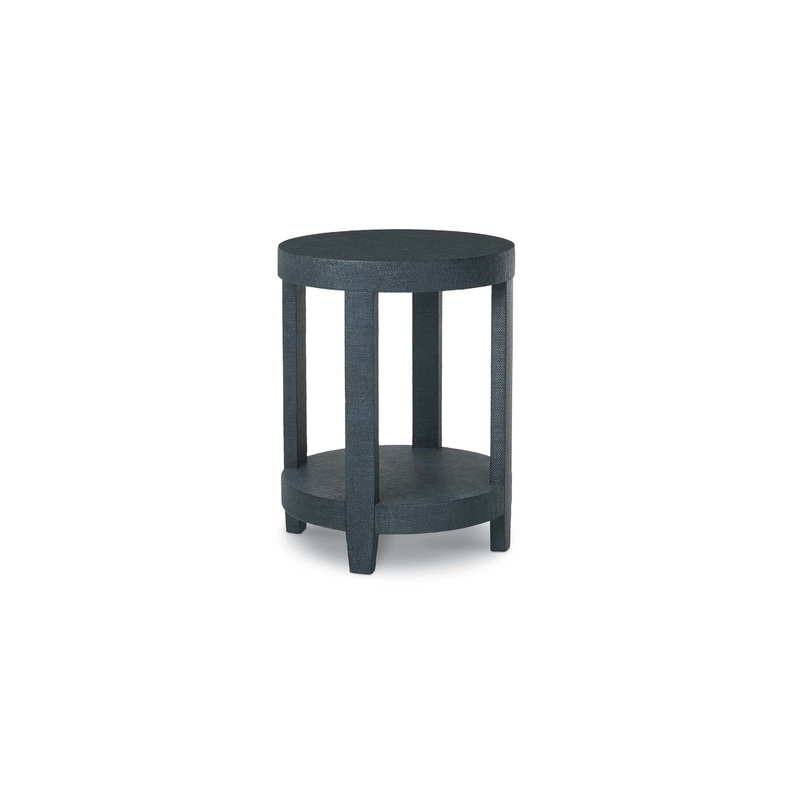 Ventura Raffia Round Lamp Table