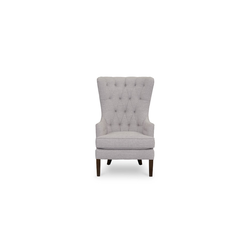 Whitney Tufted Wingback Chair|Abilene Dove|Lounge