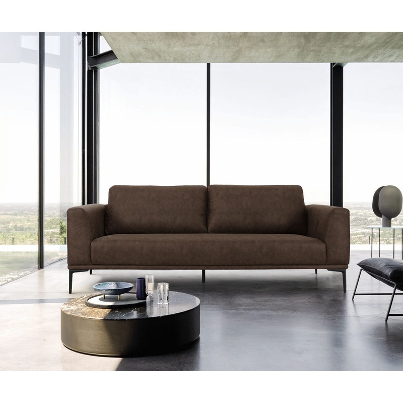 Divani Casa Jada Modern Brown Fabric Sofa Model VGKNK8578-BRN-S