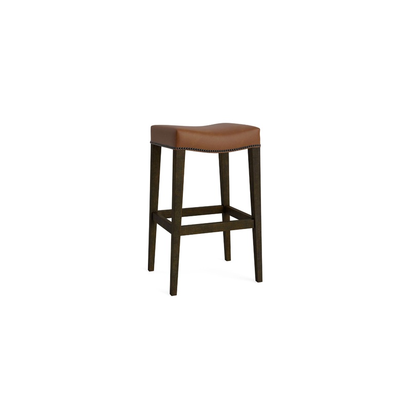 Vail Leather Saddle Bar Stool|Bar|Maple|50