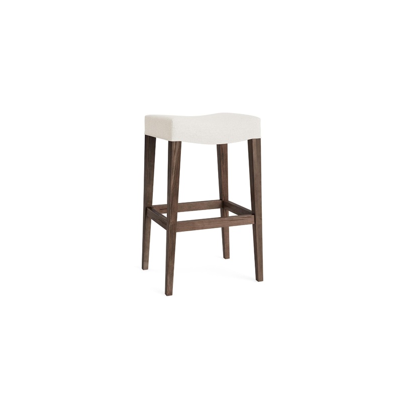 Vail Saddle Bar Stool|Bar|Maple|Cream White