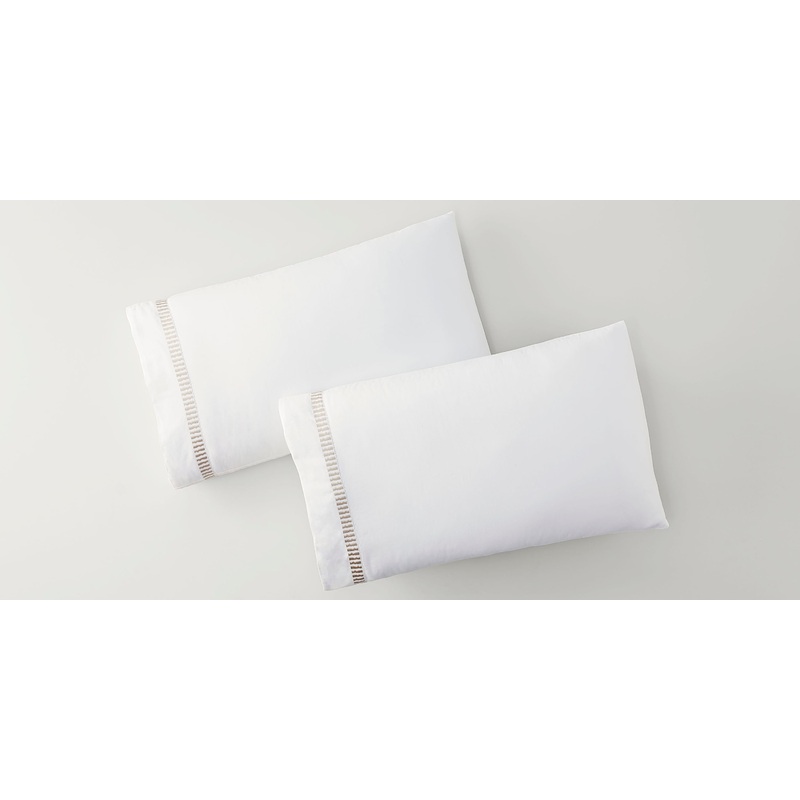 Savona Pillowcases|King|Standard|Oyster|Pillowcase