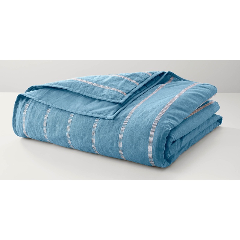 Plymouth Coverlet|King|Queen|Twin|Blue