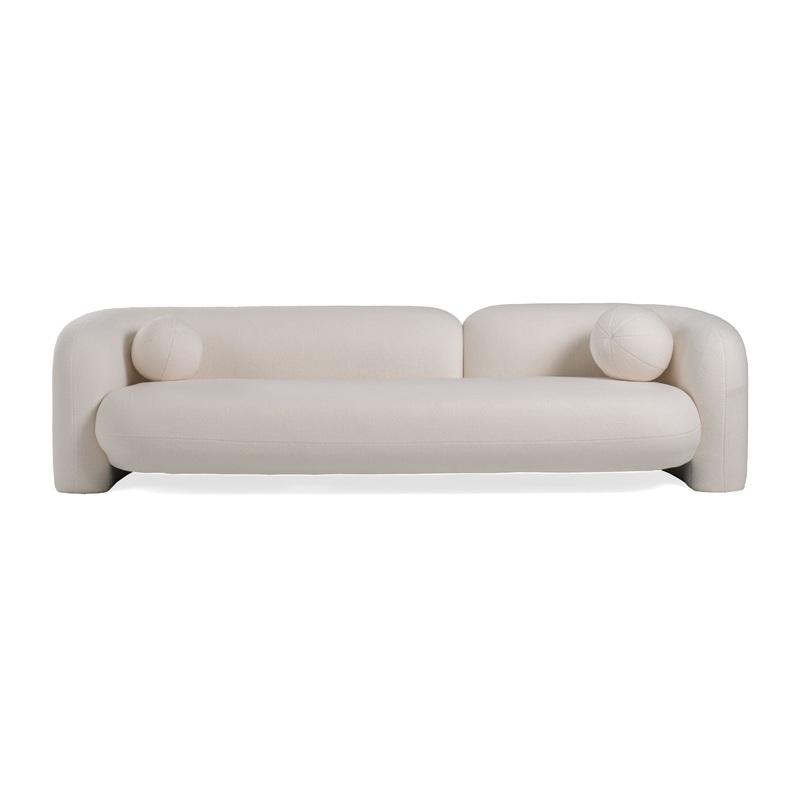 Modrest Khan Modern 4 Seater Off White Fabric Sofa Model VGOD-ZW-22022-S