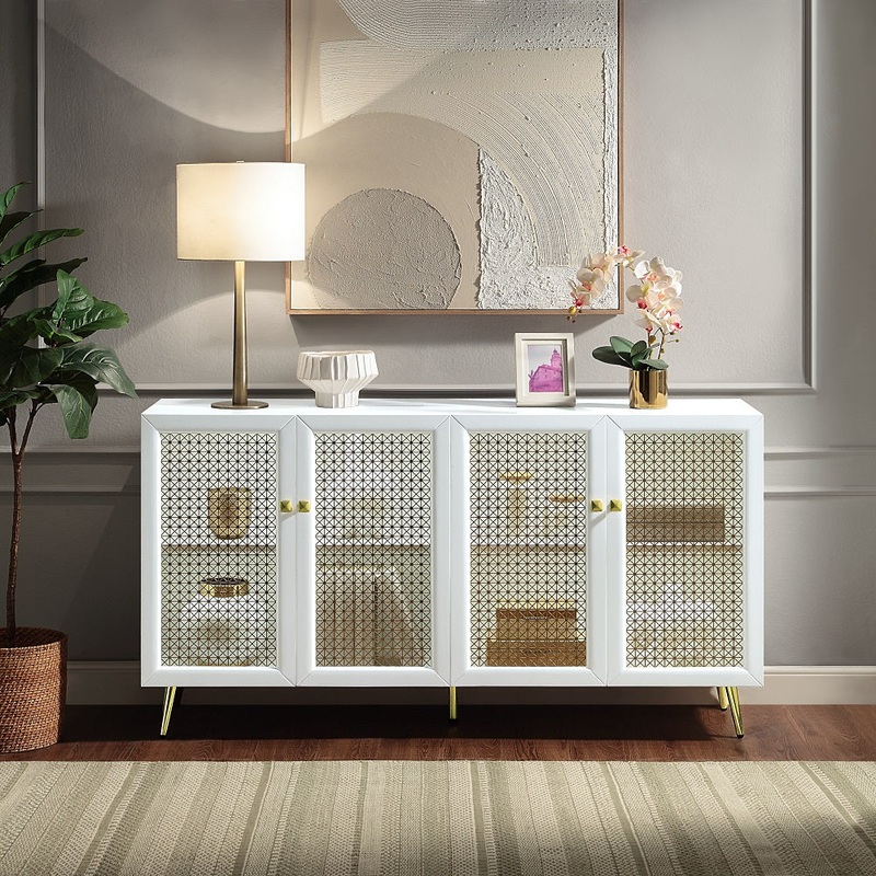 ACME Gaerwn Console Cabinet W/Led Model AC01939