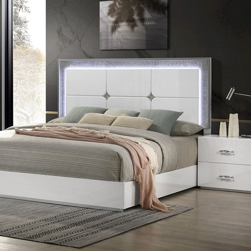 Stoholm Bed Model Fm72000Wh By Furniture Of America