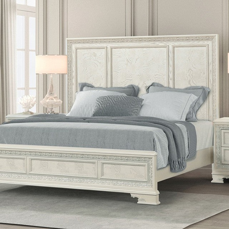 Stella Mia Bed Model Fm70000Wh-W-Queen Bed By Furniture Of America