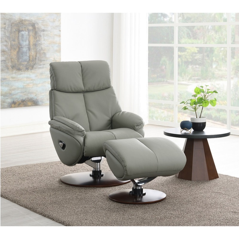 ACME Kandoro MOTION ACCENT CHAIR W/SWIVEL & OTTOMAN Model AC02991