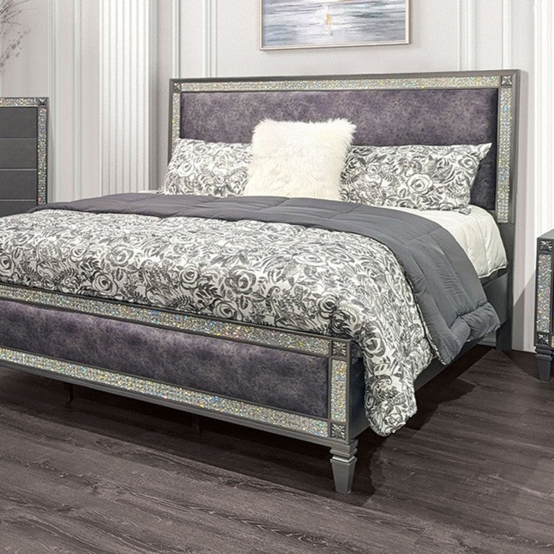 Titania Bed Model Fm7240Gy By Furniture Of America