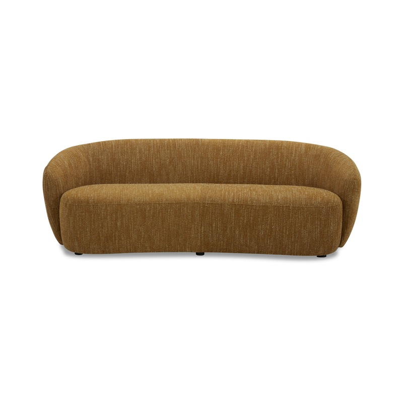 Divani Casa Norris Modern Mustard Fabric Sofa Model VGKK-KF.2823-SOFA-MUS
