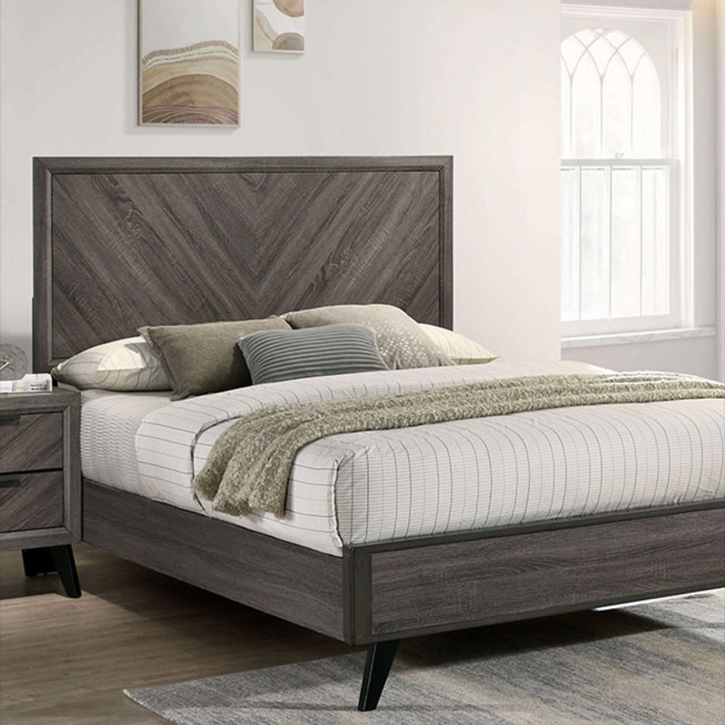 Vagan Bed Model Cm7472Gy-E.King Bed By Furniture Of America
