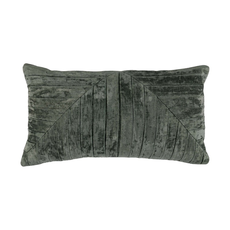 Aubry Pillow|Green|Navy|No