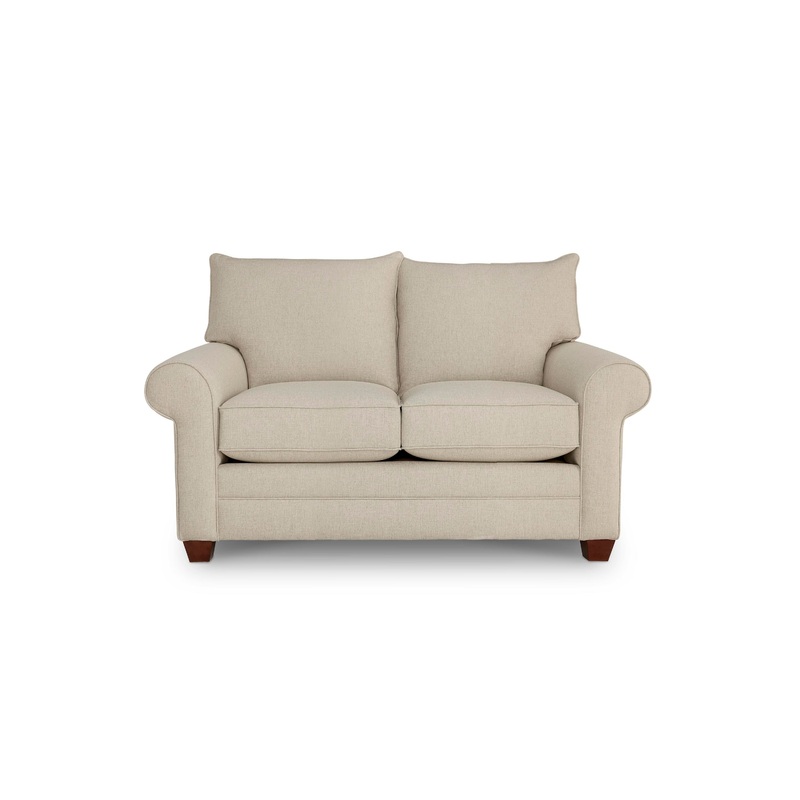 Alexander Roll Arm Loveseat|63″ – 2 cushion sofa|Basket Weave Straw|Lounge