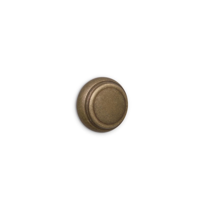 #36 Classic Round Knob|1.25″ Knob|1.75″ Knob|Burnished Brass