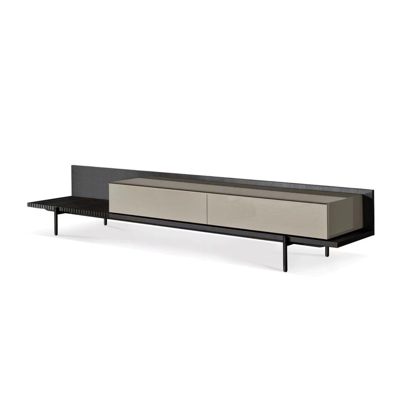 Modrest Colima Modern Matte Beige & Walnut Tv Stand Model VGIP-TV-797