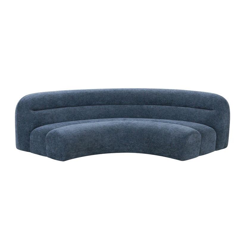Divani Casa Forman Modern Blue Fabric Modular Corner Sectional Seat Model VGOD-ZW-23029-CRN