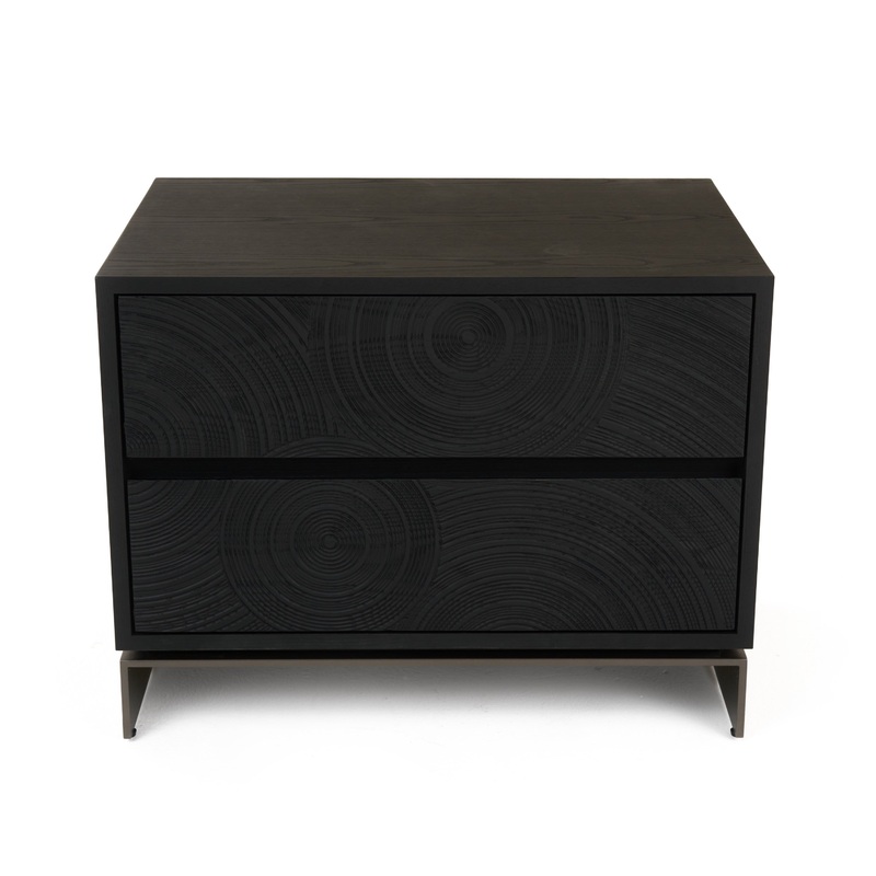 Lamod Cirque Modern Black Ash Nightstand Model VGVC-N2368