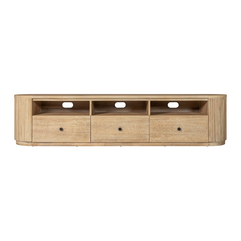 Modrest Jacobson Modern Natural Acacia Tv Stand Model VGWD-LYO-CST