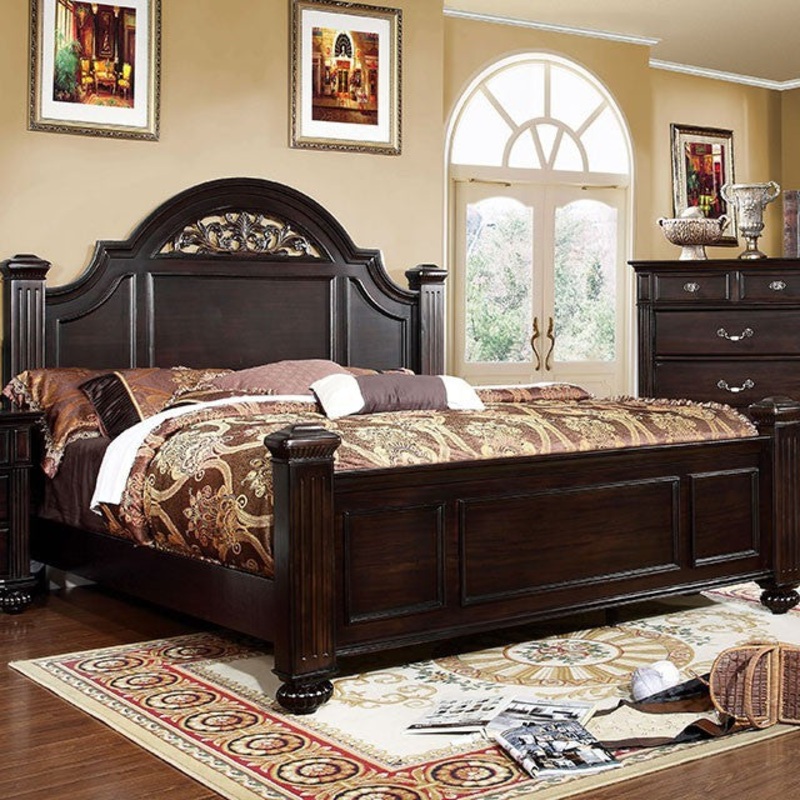 Syracuse Bed Model Cm7129-Queen Bed By Furniture Of America