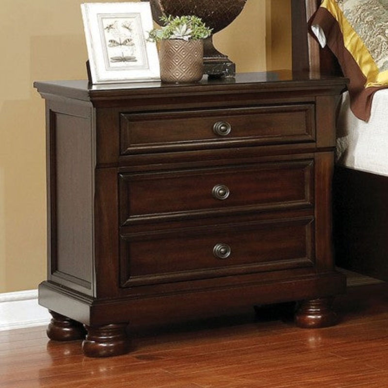 Castor Night Stand Model Cm7590Ch-N By Furniture Of America