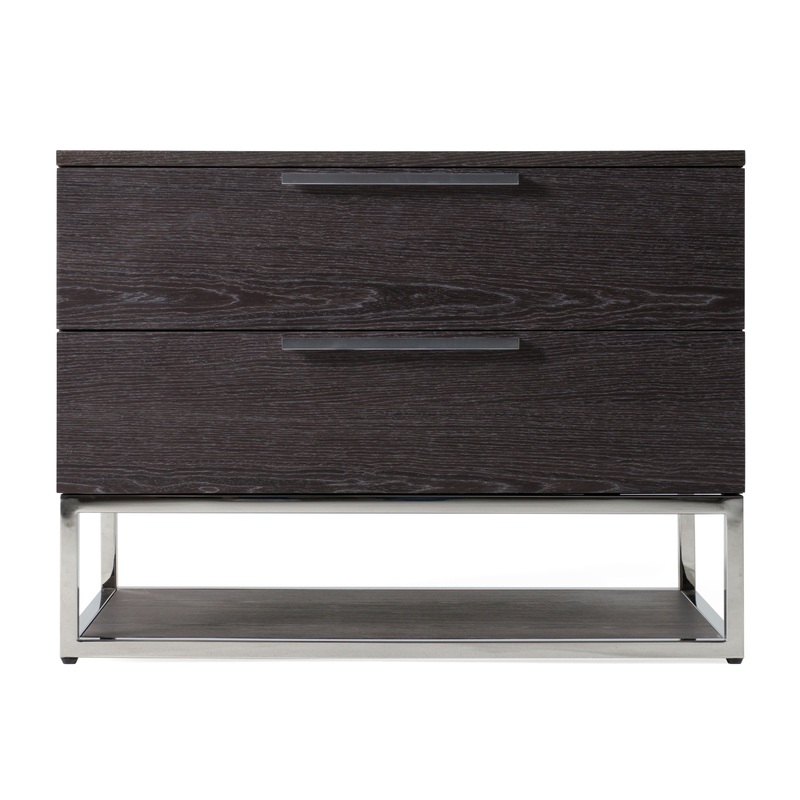 Modrest Helenora Modern Grey Elm Nightstand Model VGVC-MB1502-GRY