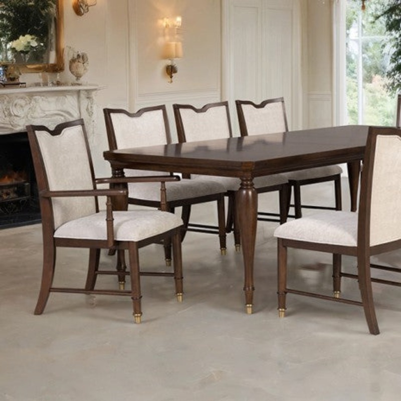 Westerham Dining Table W/ 18 Leaf Model Fm34001Ch-T By Furniture Of America