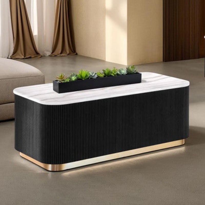 Virden Rectangle Cocktail Table Model Fm47000Bk-C By Furniture Of America