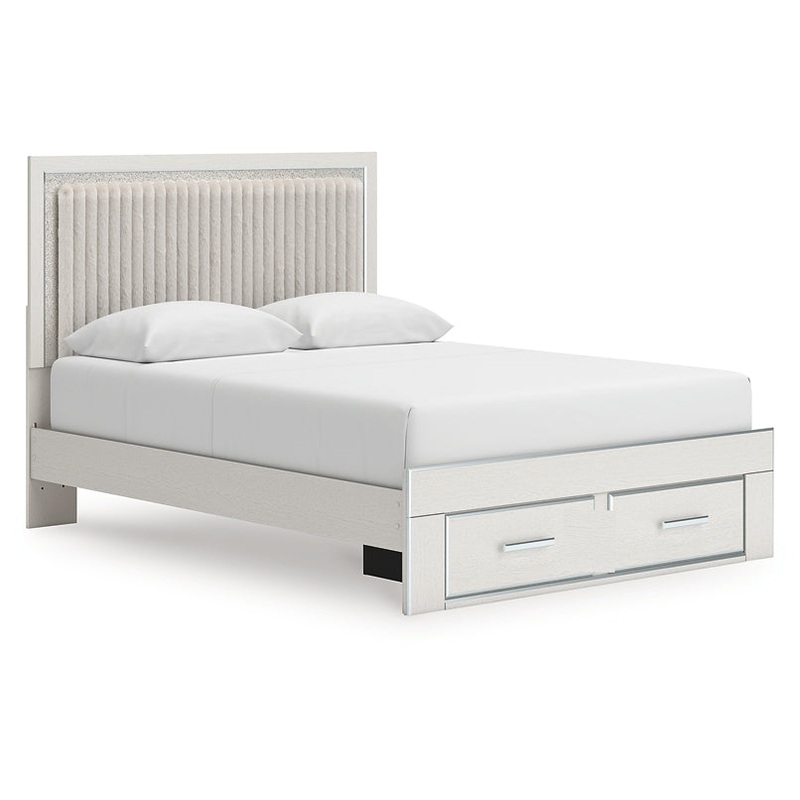 Zuraleus Queen Upholstered Panel Storage Bed
