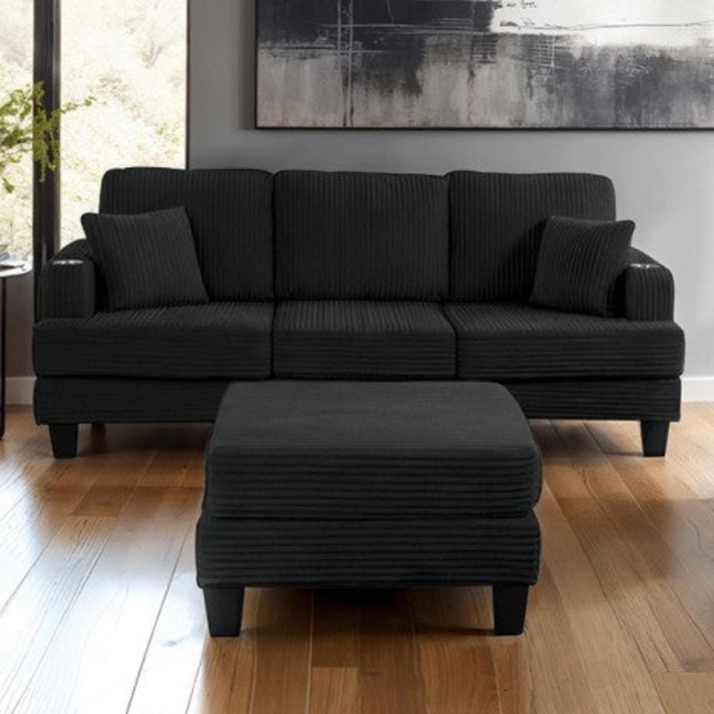Moretaine Sofa Model Sl6932Bk-Sf-Pk By Furniture Of America