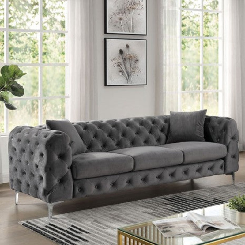 Sapphira Sofa Model Cm6498Dg-Sf-Pk By Furniture Of America