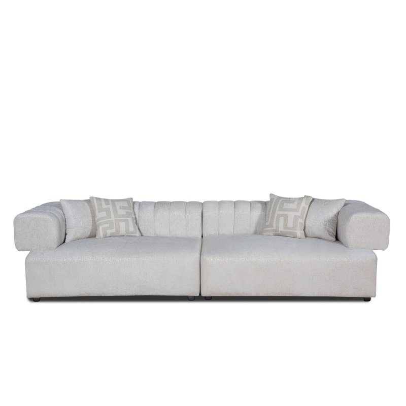 Divani Casa Moreno Modern Beige Fabric 4 Seater Sofa Model VGAH-SF2034-BGE