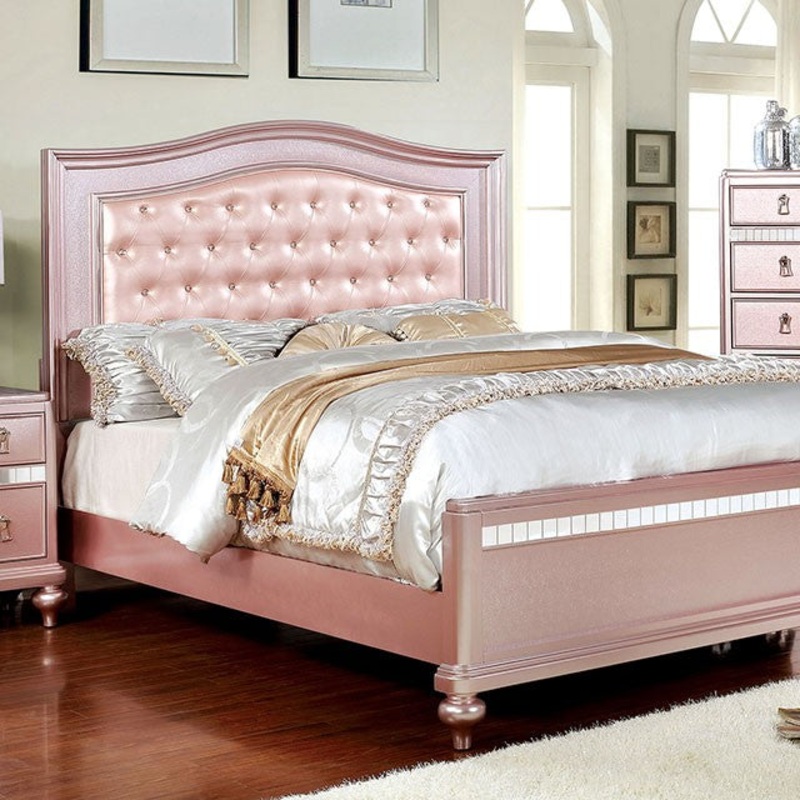 Ariston Bed Model Cm7171Rg-Queen Bed By Furniture Of America