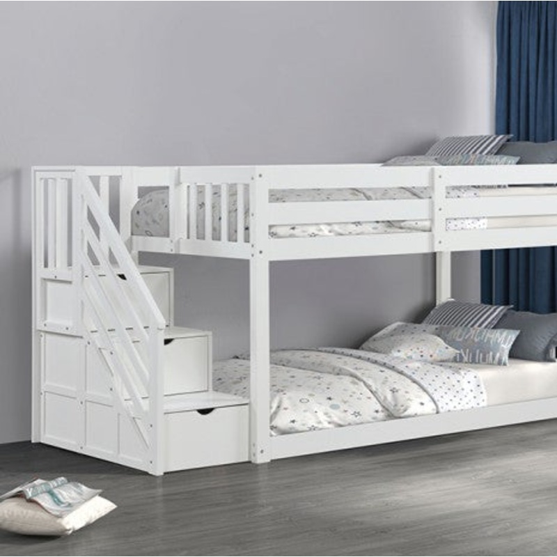 Jojo Bunk Bed Model Fm-Bk1100Wh-Bed By Furniture Of America