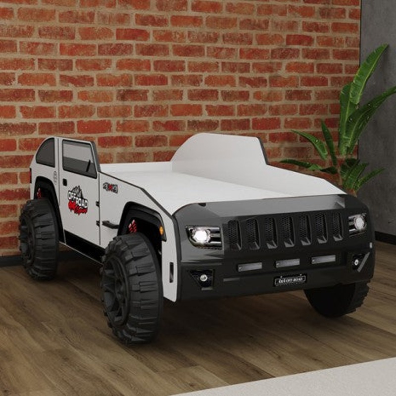 Overlander Car Bed Model Foa7740Bw-Bed By Furniture Of America