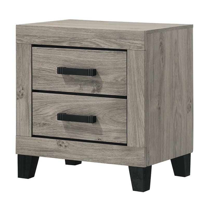 ACME Mari Light Gray Nightstand Model BD04143