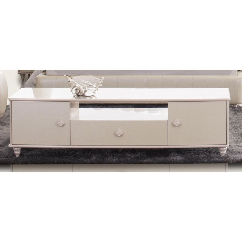 Modrest Tinger Modern Off White Tv Stand Model VGSLE-TINGER-TV