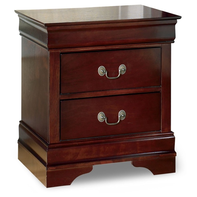 Alisdair – Two Drawer Night Stand – Reddish Brown