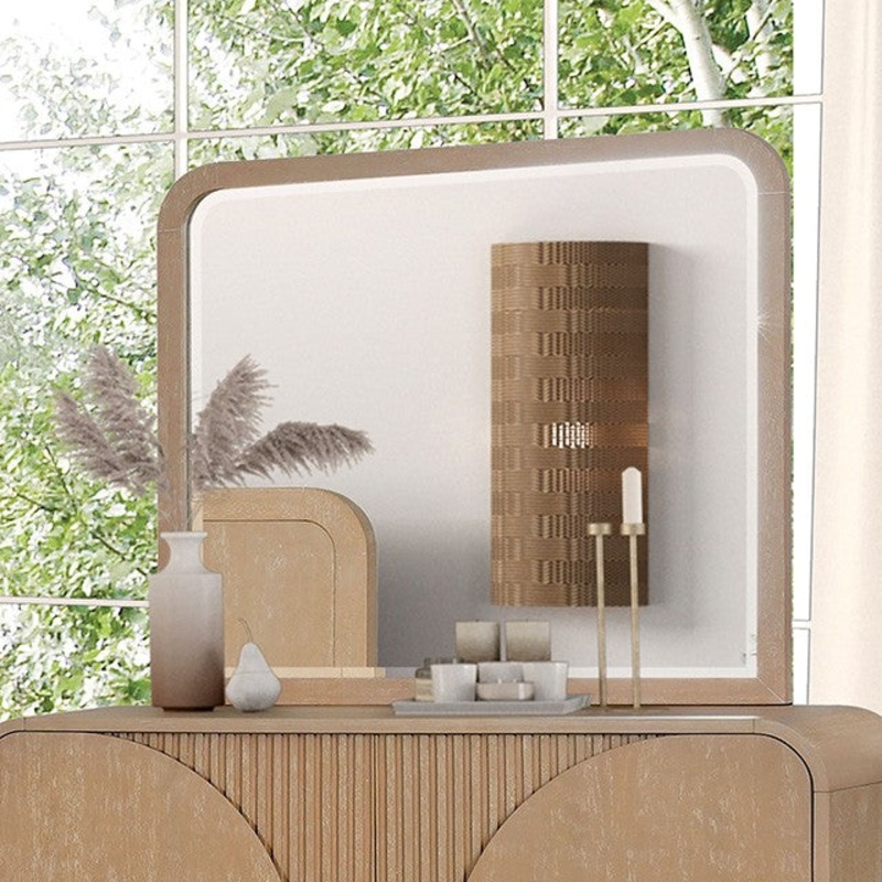 TANGENTRY MIRROR By FURNITURE OF AMERICA FM73001NT-M